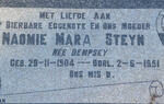 STEYN Naomie Mara nee DEMPSEY 1904-1951