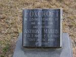 FOXCROFT Anthony Martin 1947-1947