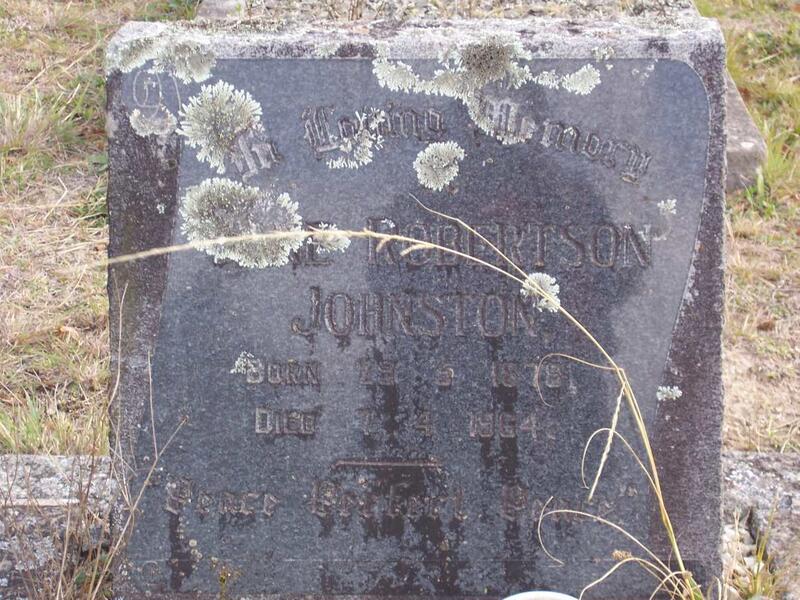 JOHNSTON ? Robertson 1879-1964