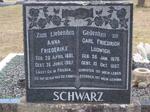 SCHWARZ Carl Friedrich 1876-1957 & Anna Friederike 1881-1967