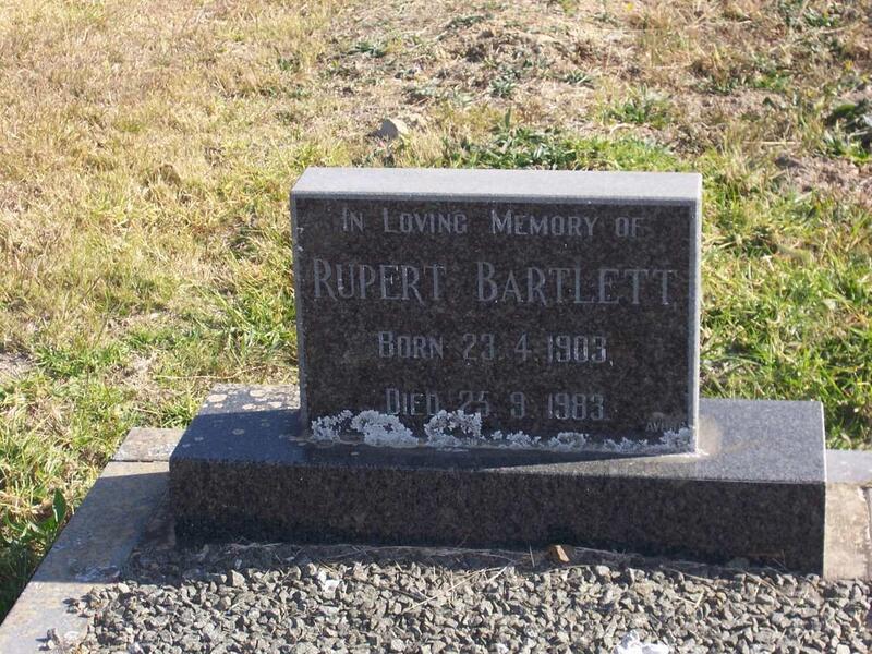 BARTLETT Rupert 1903-1983