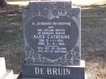 BRUIN Alice Catherine, De 1941-1966