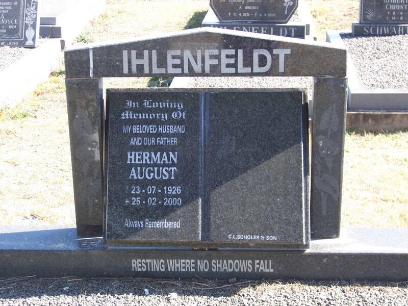 IHLENFELDT Herman August 1926-2000