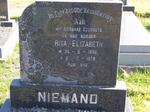 NIEMAND Rita Elizabeth 1936-1979