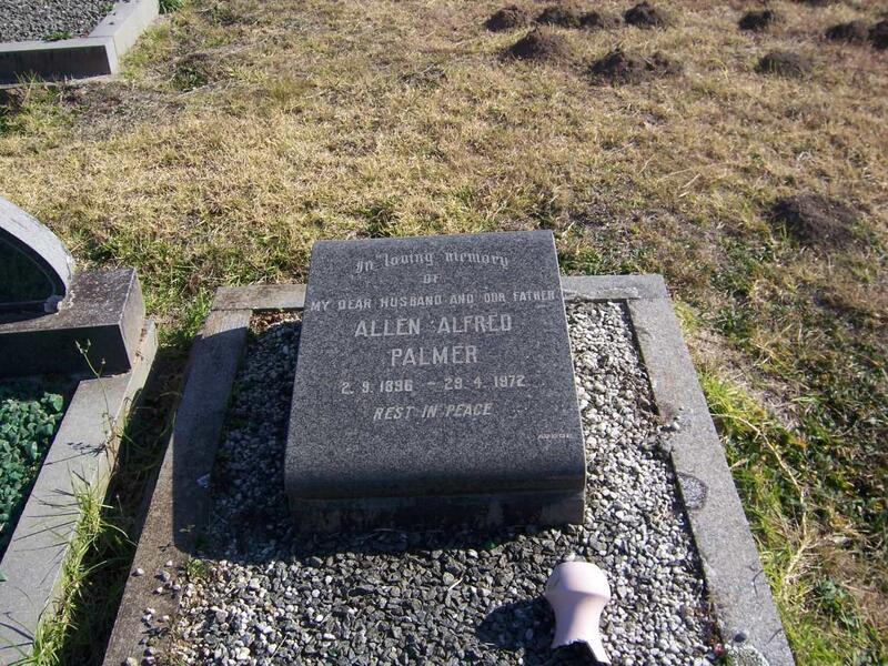 PALMER Allen Alfred 1896-1972