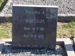 SCHUTZLER Paulina A. 1911-1972