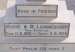 LAMMERDING Marie A.D. nee SCHUTZE 1901-1970