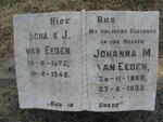 EEDEN Schalk J., van 1872-1948 & Johanna M. 1868-1933