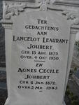 JOUBERT Lancelot Leaurant 1875-1930 & Agnes Cecile 1872-1943