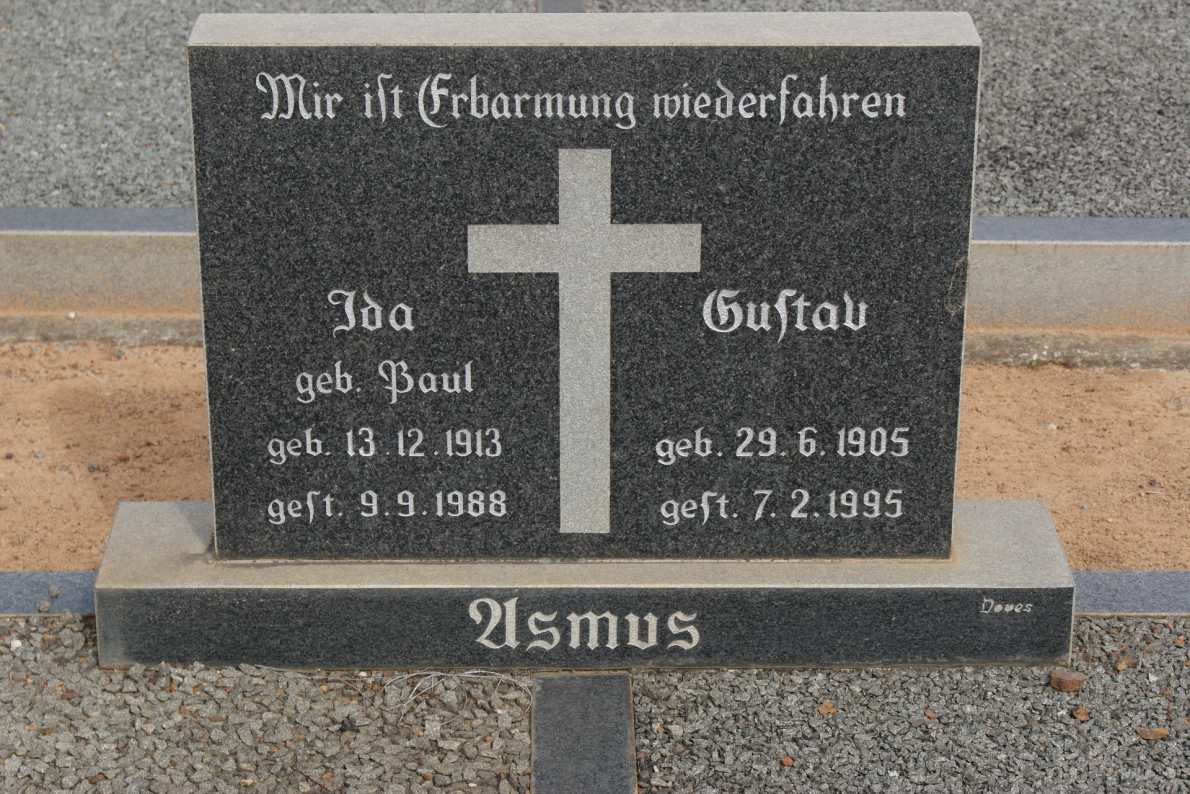 ASMUS Gustav 1905-1995 & Ida PAUL 1913-1988