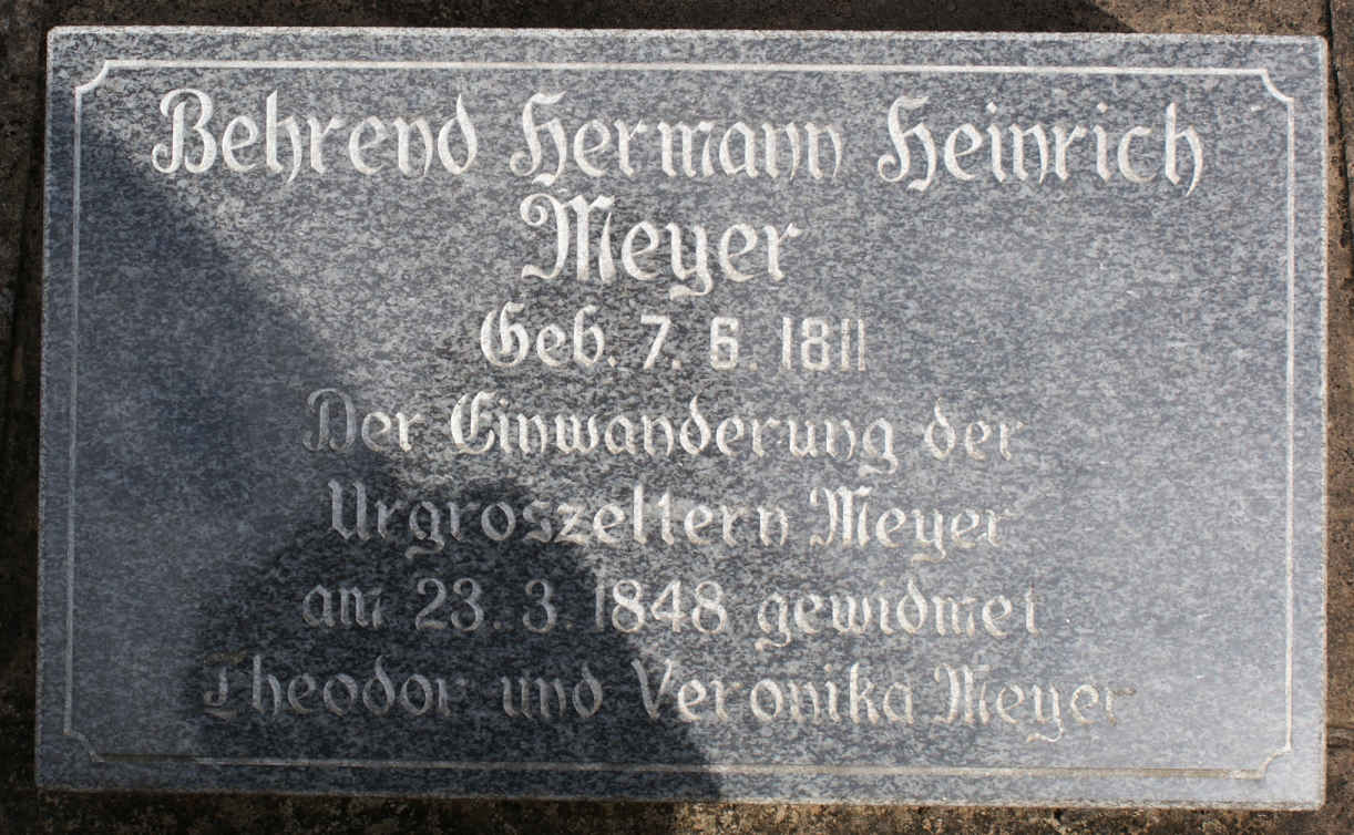 MEYER Behrend Hermann Heinrich 1811-