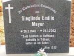 MEYER Sieglinde Emilie 1940-2003