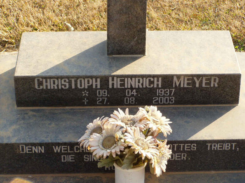 MEYER Christoph Heinrich 1937-2003