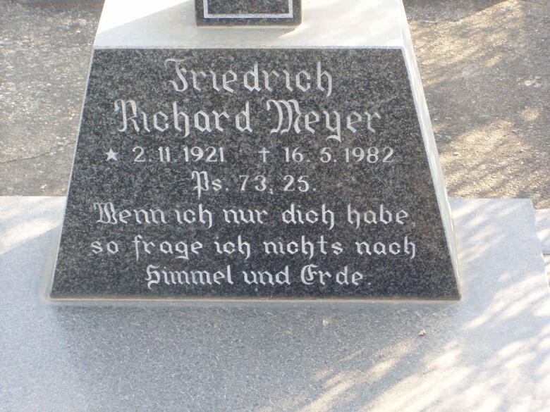 MEYER Friedrich Richard 1921-1982