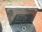 BOERS Maria 1916-1970