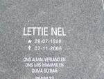 NEL Lettie 1926-2006