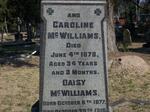 McWILLIAMS Caroline -1878 :: McWILLIAMS Daisy 1877-1918