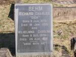 BEHM Richard Charles 1879-1955 & Wilhelmina Carolina 1879-1929