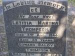 THOMPSON Edward Baldy -1949 & Letitia Martha -1944