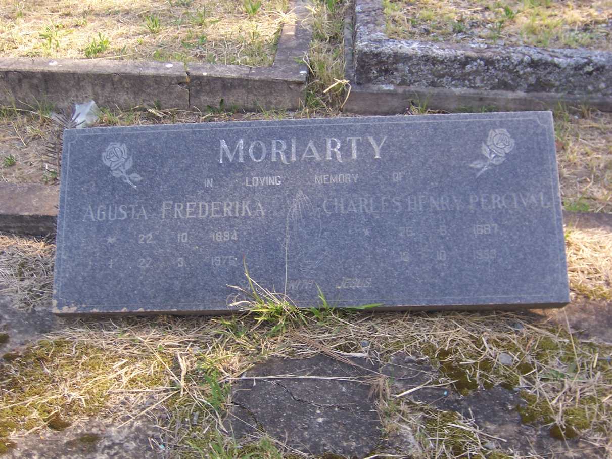 MORIARTY Charles Henry Percival 1887-1953 & Agusta Frederika 1894-1976