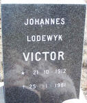 VICTOR Johannes Lodewyk 1912-1981