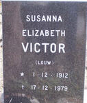VICTOR Susanna Elizabeth nee LOUW  1912-1979