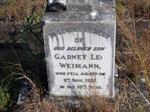 WEIMANN Garnet Leo -1937