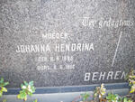 BEHRENS Johanna Hendrina 1885-1952