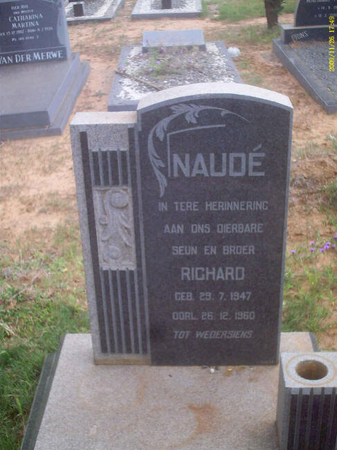 NAUDE Richard 1947-1960