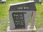 WYK J.A., van 1909-1996 & H.T. 1911-2001