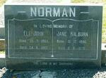 NORMAN Eli John 1903-1982 & Jane Kilburn 1890-1979