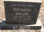 BEER Matheus Willim, de 1924-1966