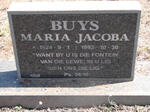 BUYS Maria Jacoba 1924-1992