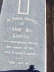 RAMSAY Algernon Clifford -1959 & Annie Ida -1963