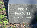 BAADJIES Cecil -1988