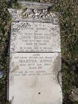 BEDFORD Jack -1923 & Martha Annie -1960