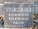 BEER Mary-Ann 1953-1953