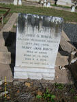 BIRCH John G. -1946 & Mary Jane 1878-1974