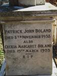 BOLAND Patrick John -1938 & Cecilia Margaret -1953