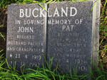 BUCKLAND John 1919-1992 & Pat 1920-2001