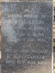 EGLETON Robert Tanner -1955 & Ruby 1953 