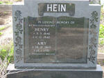 HEIN Henry 1846-1942 & Amy 1860-1952