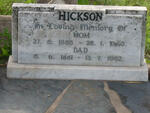 HICKSON Dad 1881-1962 & Mom 1885-1945
