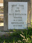 HOFACKER Max 1869-1935
