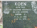 KOEN Anna C. 1922-1979