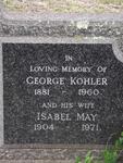 KOHLER George 1881-1960 & Isabel May 1904-1971