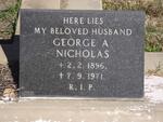 NICHOLAS George A. 1896-1971