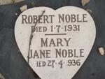 NOBLE Robert -1931 & Mary Jane -1936