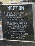 NORTON Frederick Henry -1935 :: NORTON Frederick Henry -1975 & Lilian 1908-1984