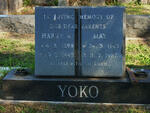 YOKO Harry N. 1898-1945 & May 1901-1987